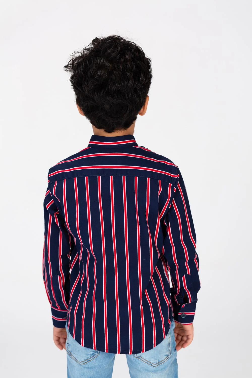Boys Small Striped Colorful Shirt - Image 8