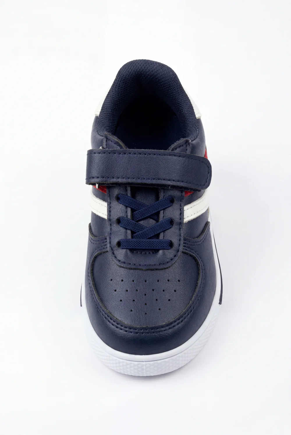 Boy's Sneakers Racing Stripes With Classic Perforated Toe For Extra Breathability Gripped Sole Shoes - Image 4