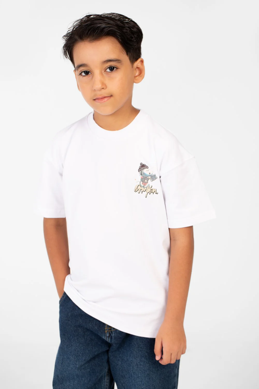 Boy's Summer Melton Oversized Crew Neck Short Sleeve T-Shirt - Image 13