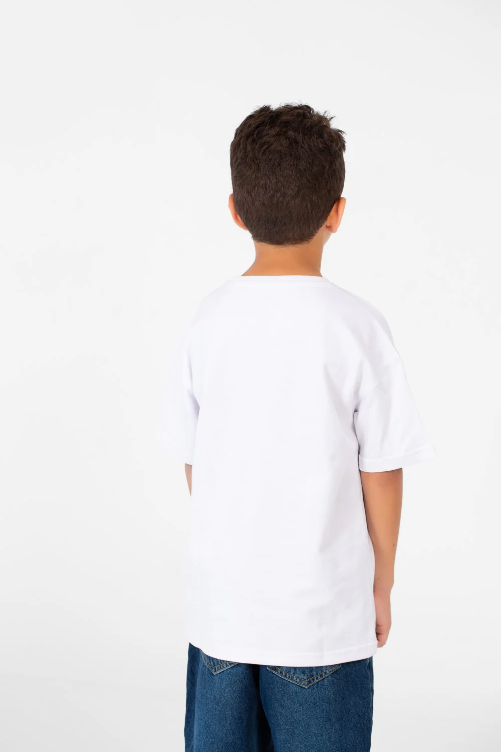 Boy's Summer Melton Oversized Half Sleeve Front Print T-Shirt - Image 10