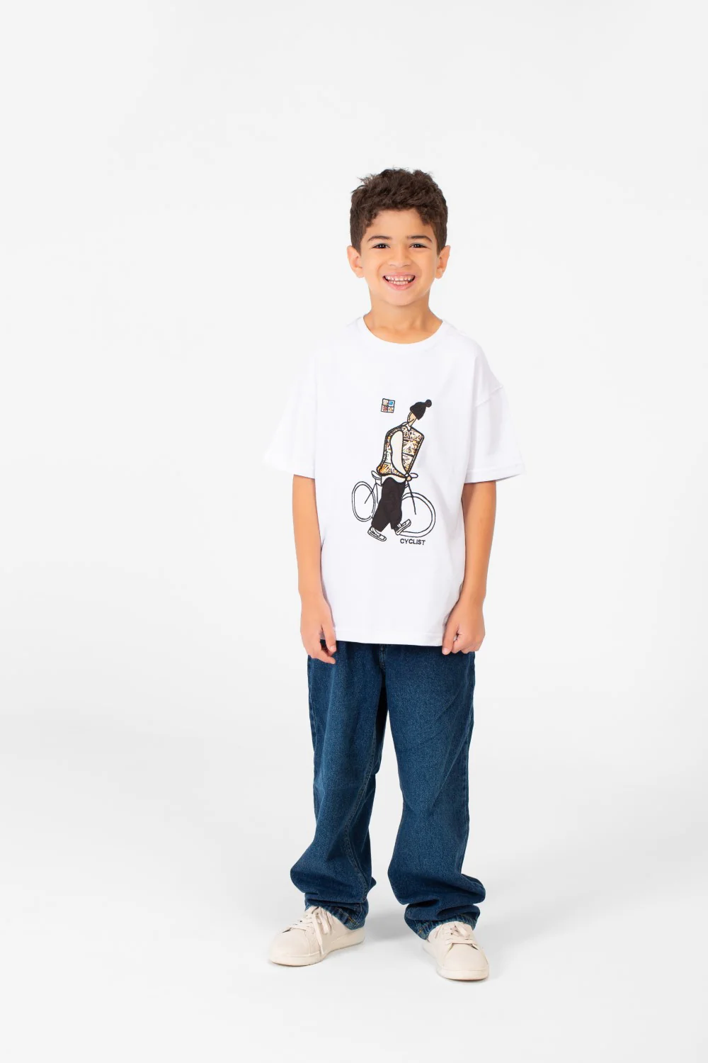 Boy's Summer Melton Oversized Half Sleeve Front Print T-Shirt - Image 12