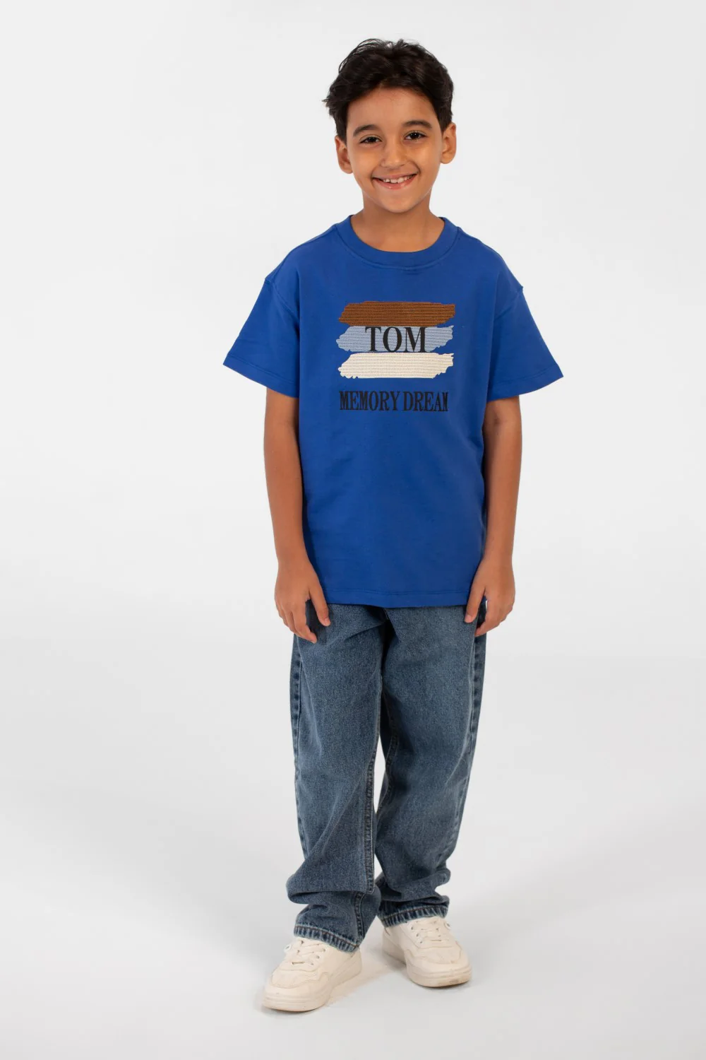 Boy's Summer Milton Oversized Short Sleeve Text Print T-Shirt - Image 4