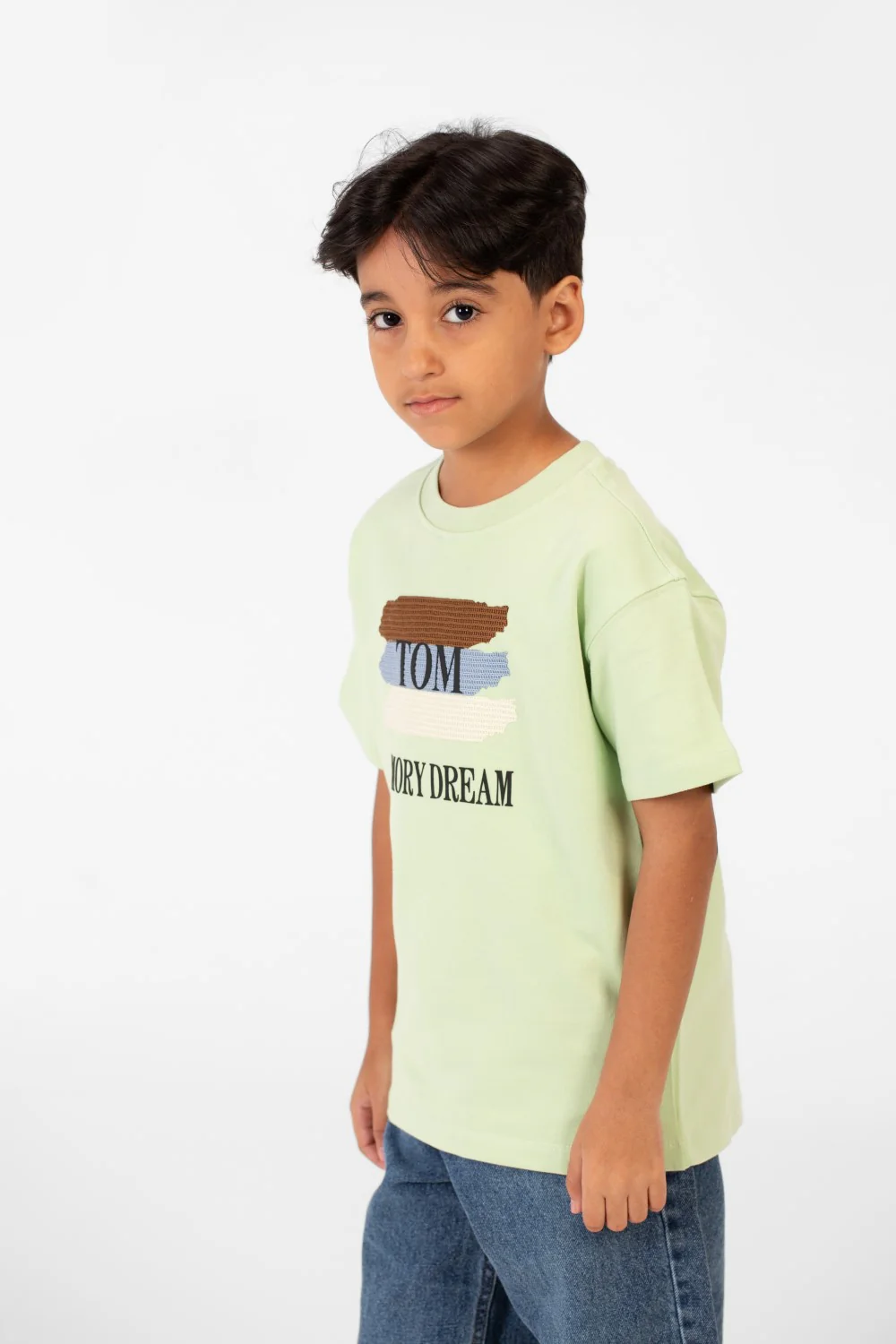 Boy's Summer Milton Oversized Short Sleeve Text Print T-Shirt - Image 7
