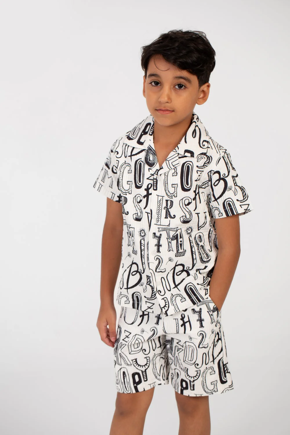 Boy's Summer Outfit Caputne Polyester Full Print - Image 12