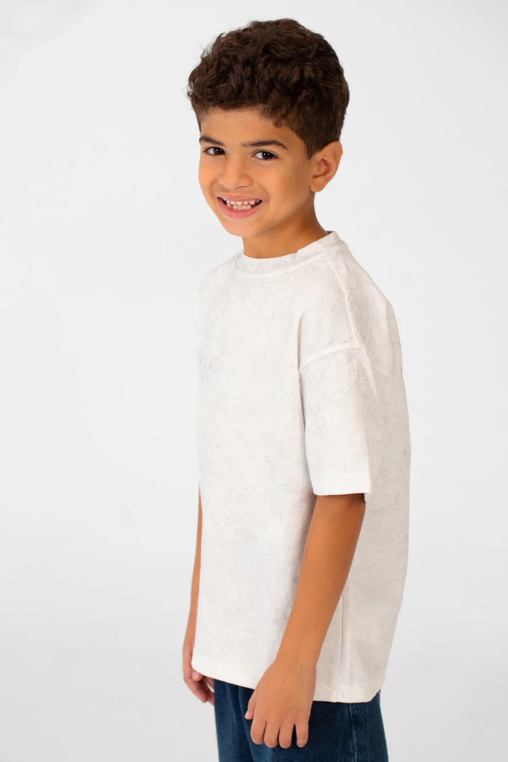 Boy's Summer Oversized Short Sleeves Round Neck High Quality T-Shirt - Image 11