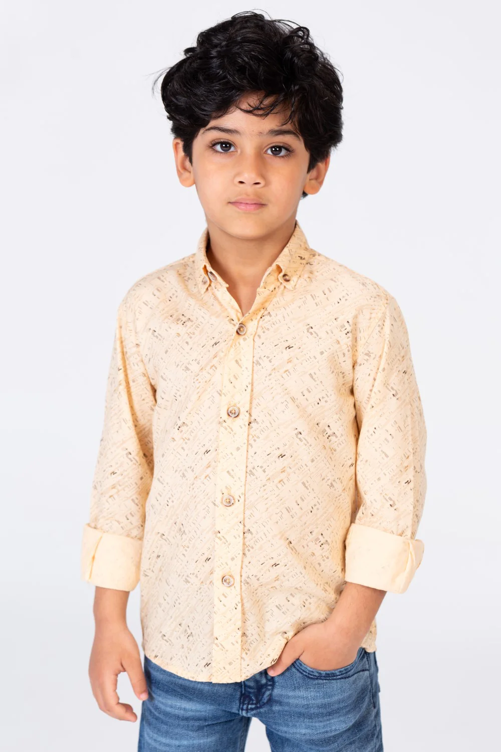 Boys Summer Shirt Printed With Practical Material - Image 3