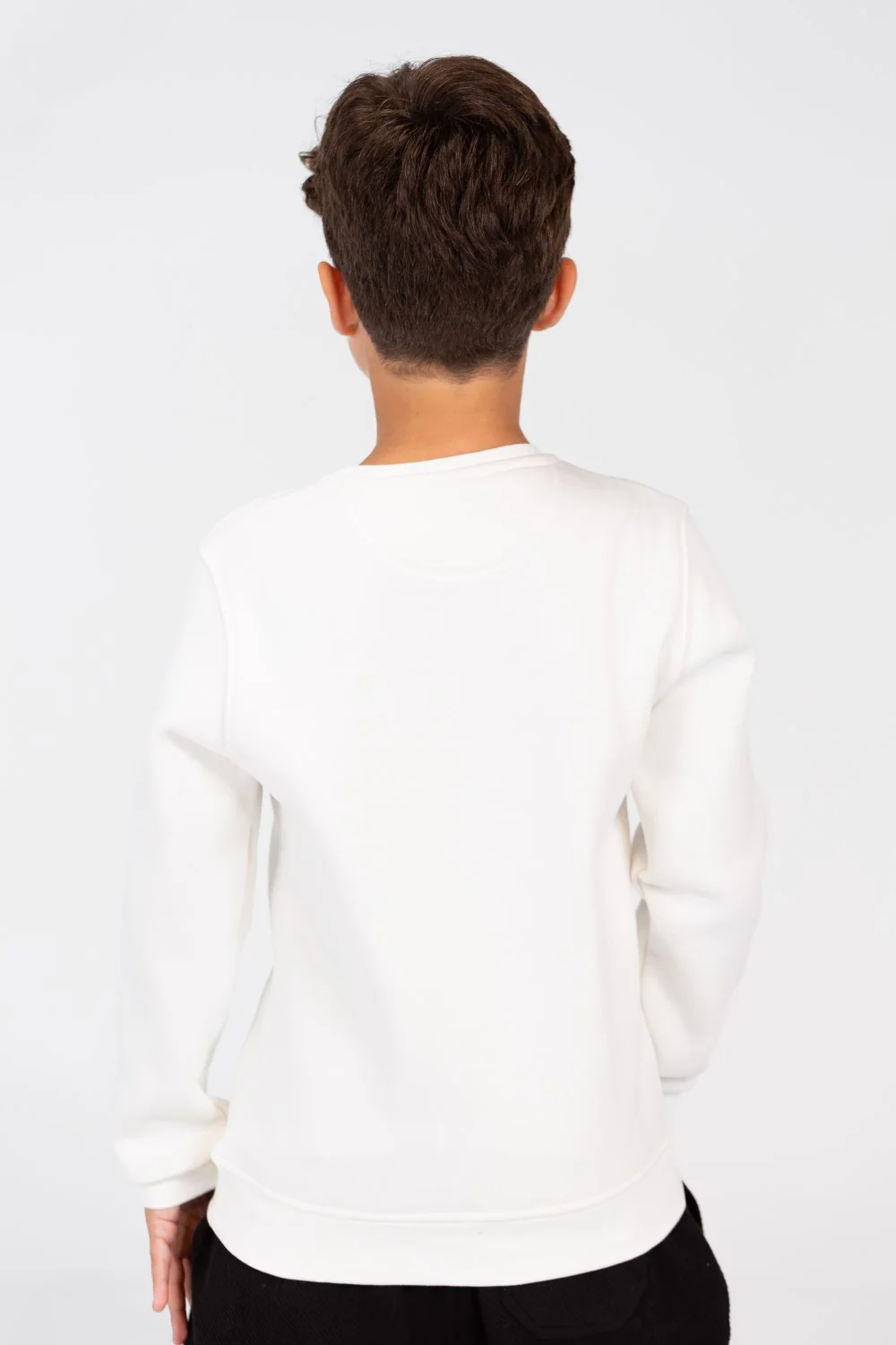 Boy's Sweatshirt With A Round Neck And Front Print - Image 10