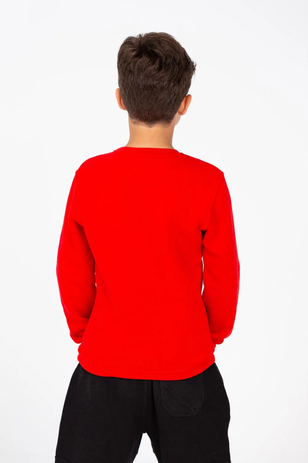 Boy's Sweatshirt With A Round Neck And Front Print - Image 2
