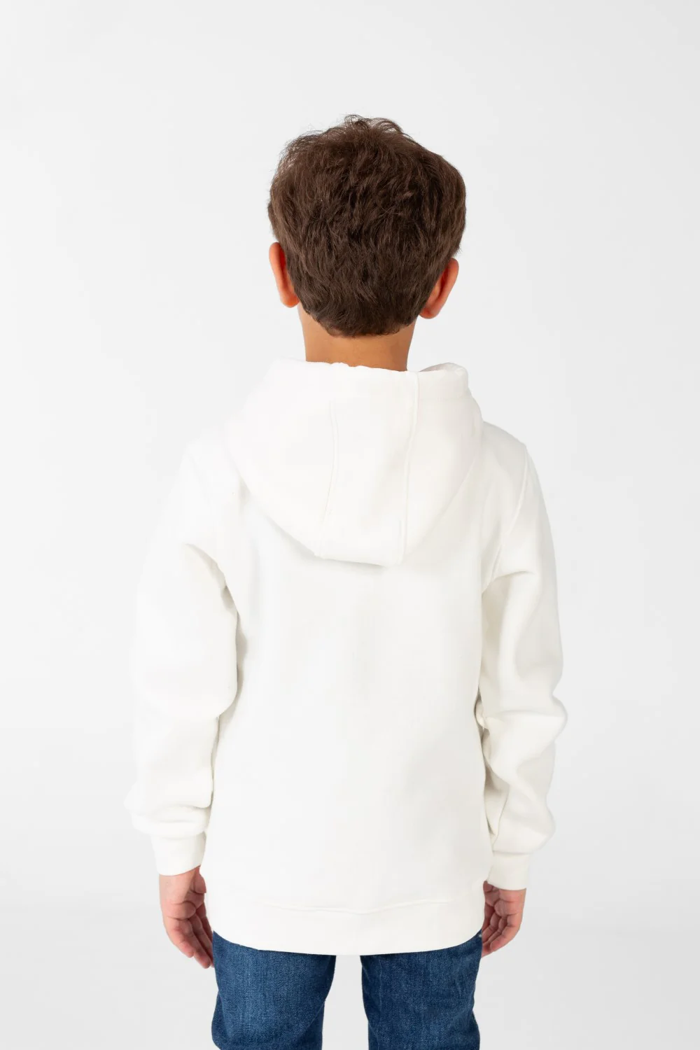 Boy's Sweatshirt With Hood And Print On The Front - Image 10