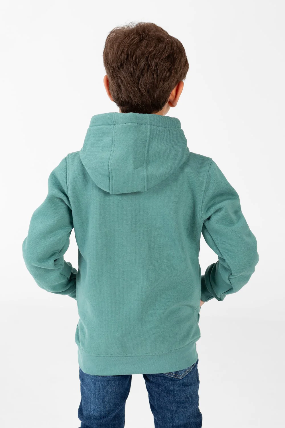 Boy's Sweatshirt With Hood And Print On The Front - Image 6