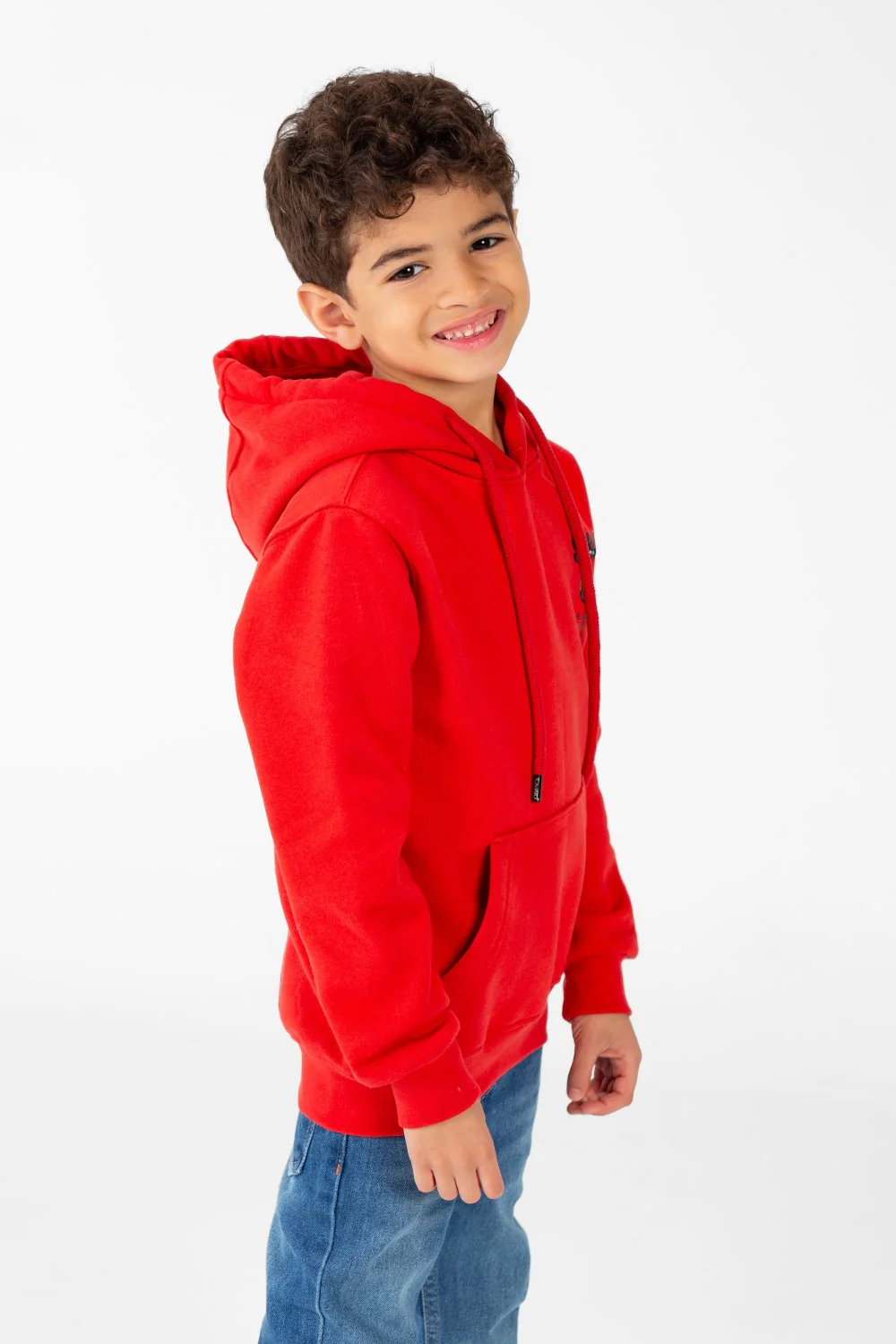 Boy's Sweatshirt With Hoodie Cut And Kangaroo Pocket - Image 7