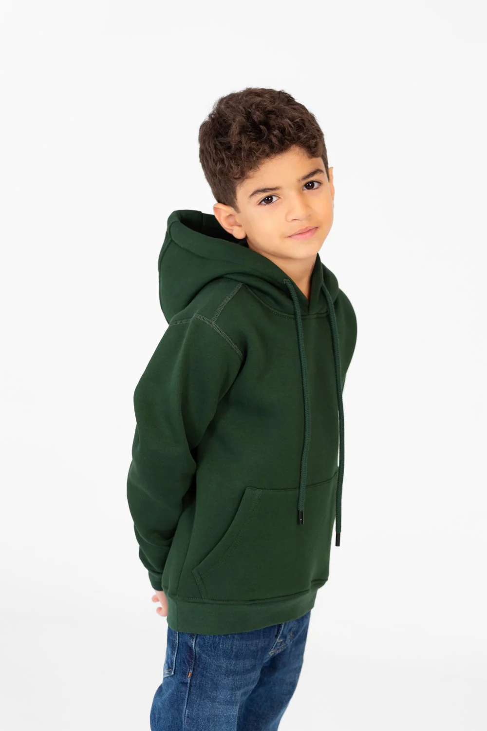 Boy's Sweatshirt With Kangaroo Pocket And Back Print - Image 11