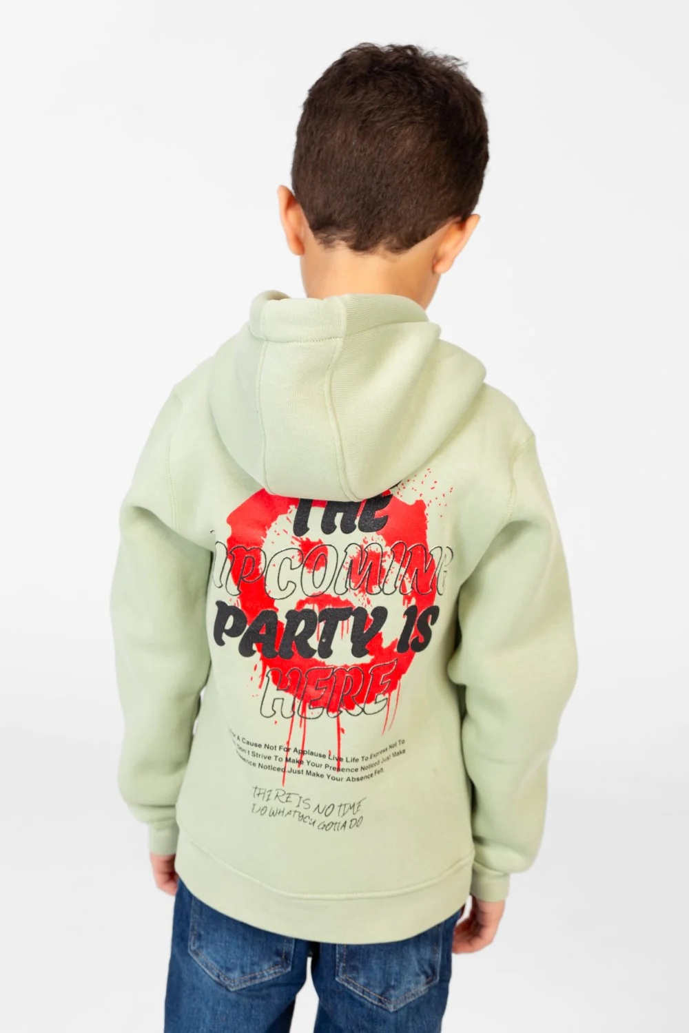 Boy's Sweatshirt With Kangaroo Pocket And Back Print - Image 14