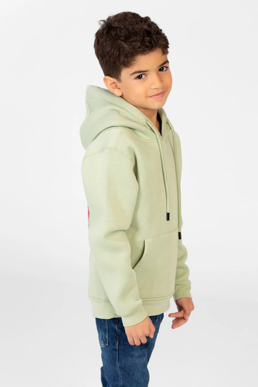 Boy's Sweatshirt With Kangaroo Pocket And Back Print - Image 15