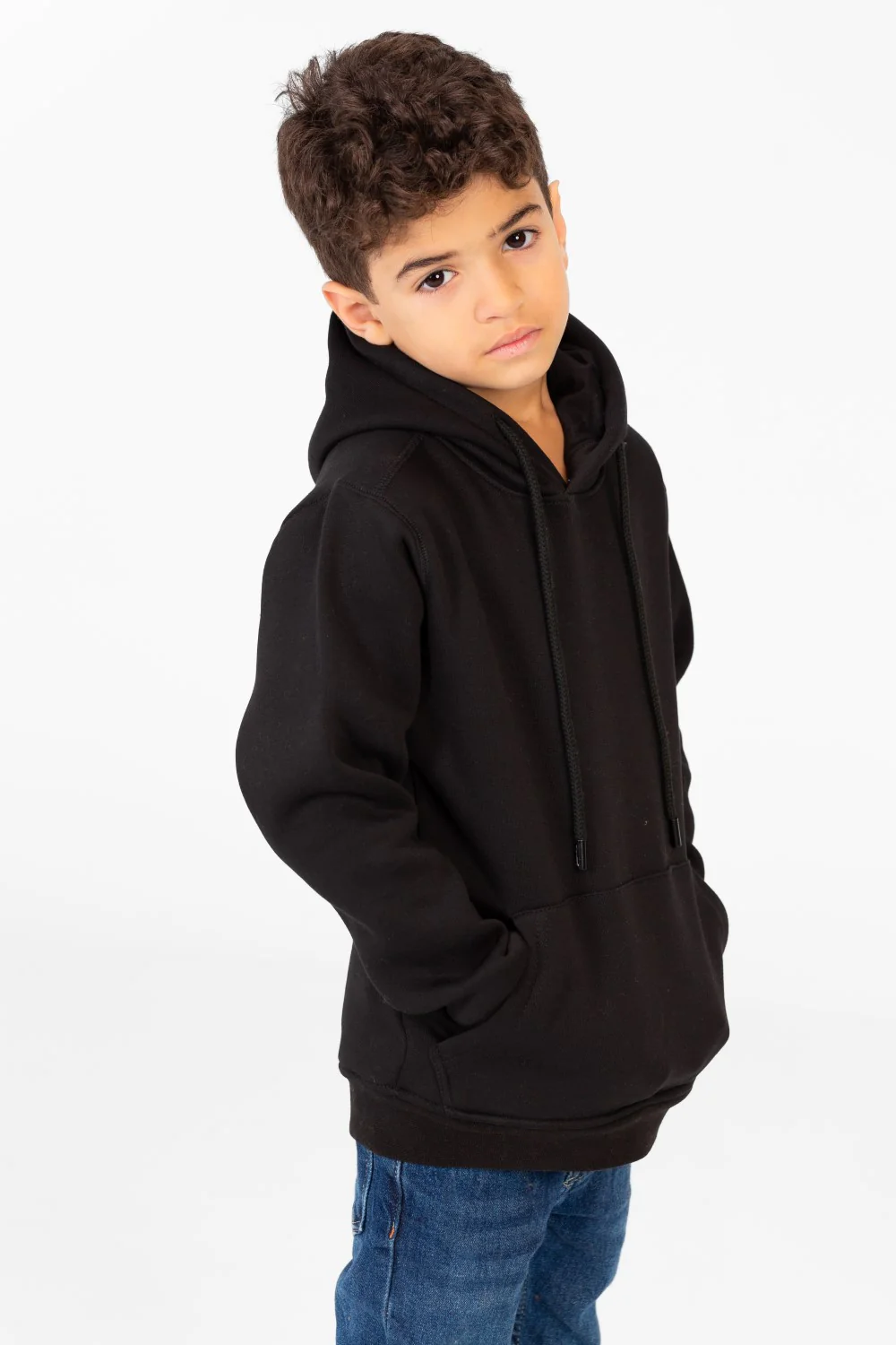 Boy's Sweatshirt With Kangaroo Pocket And Back Print - Image 3