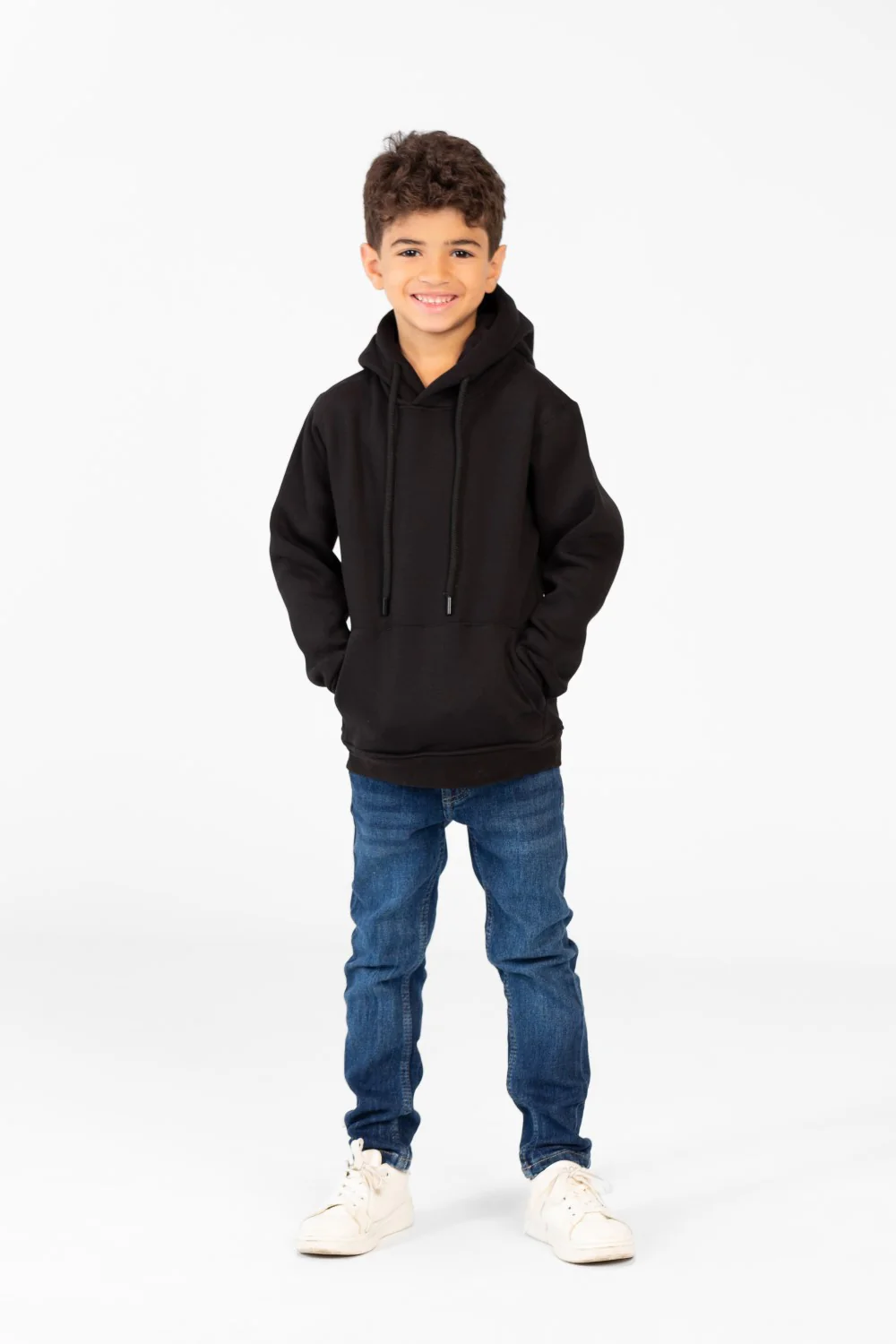 Boy's Sweatshirt With Kangaroo Pocket And Back Print - Image 4