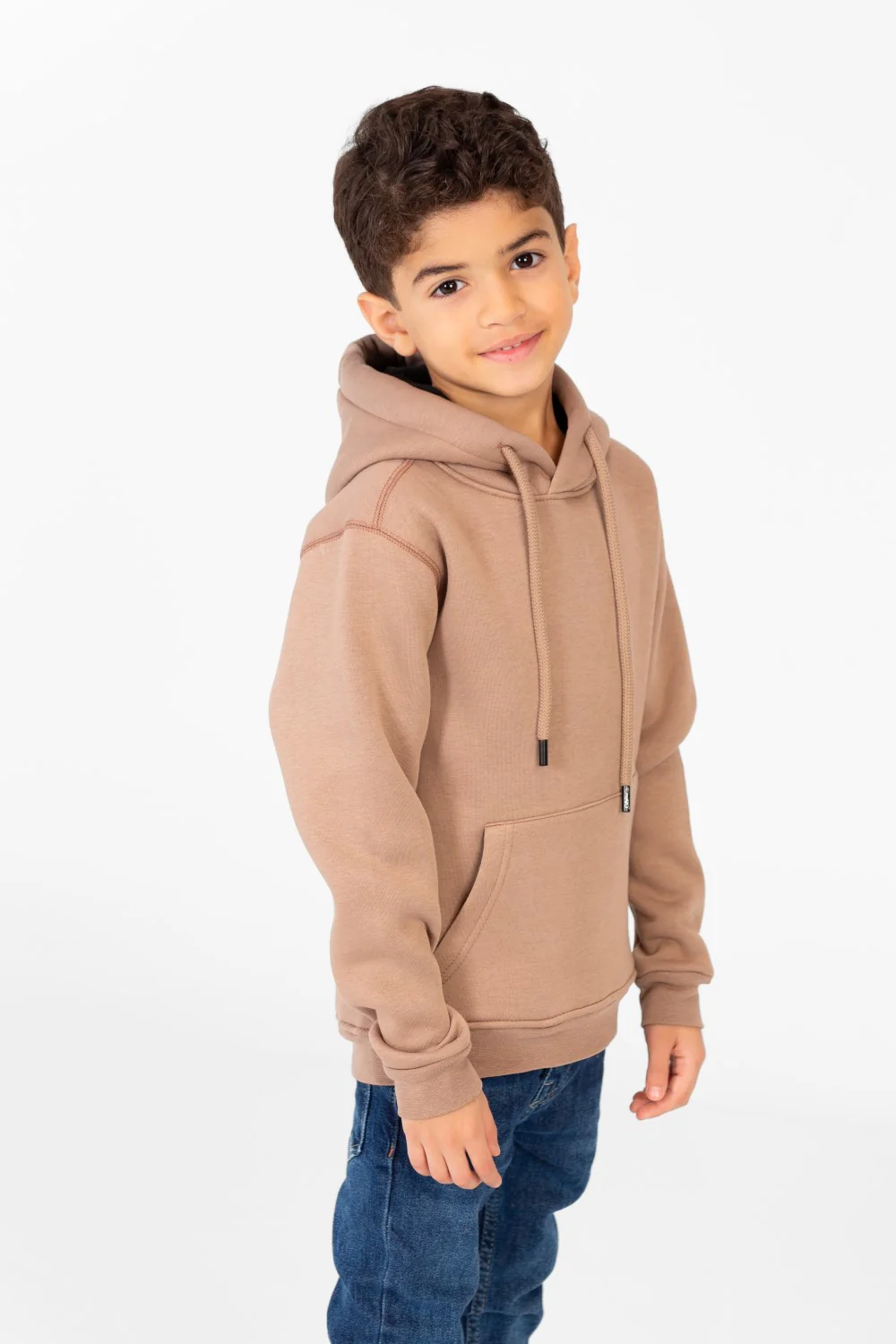 Boy's Sweatshirt With Kangaroo Pocket And Back Print - Image 7