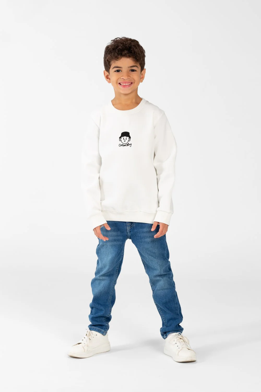 Boy's Sweatshirt With Round Neck And Long Sleeves - Image 12