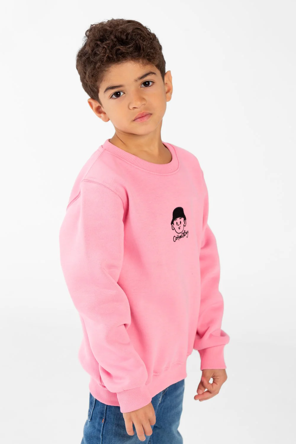 Boy's Sweatshirt With Round Neck And Long Sleeves - Image 3