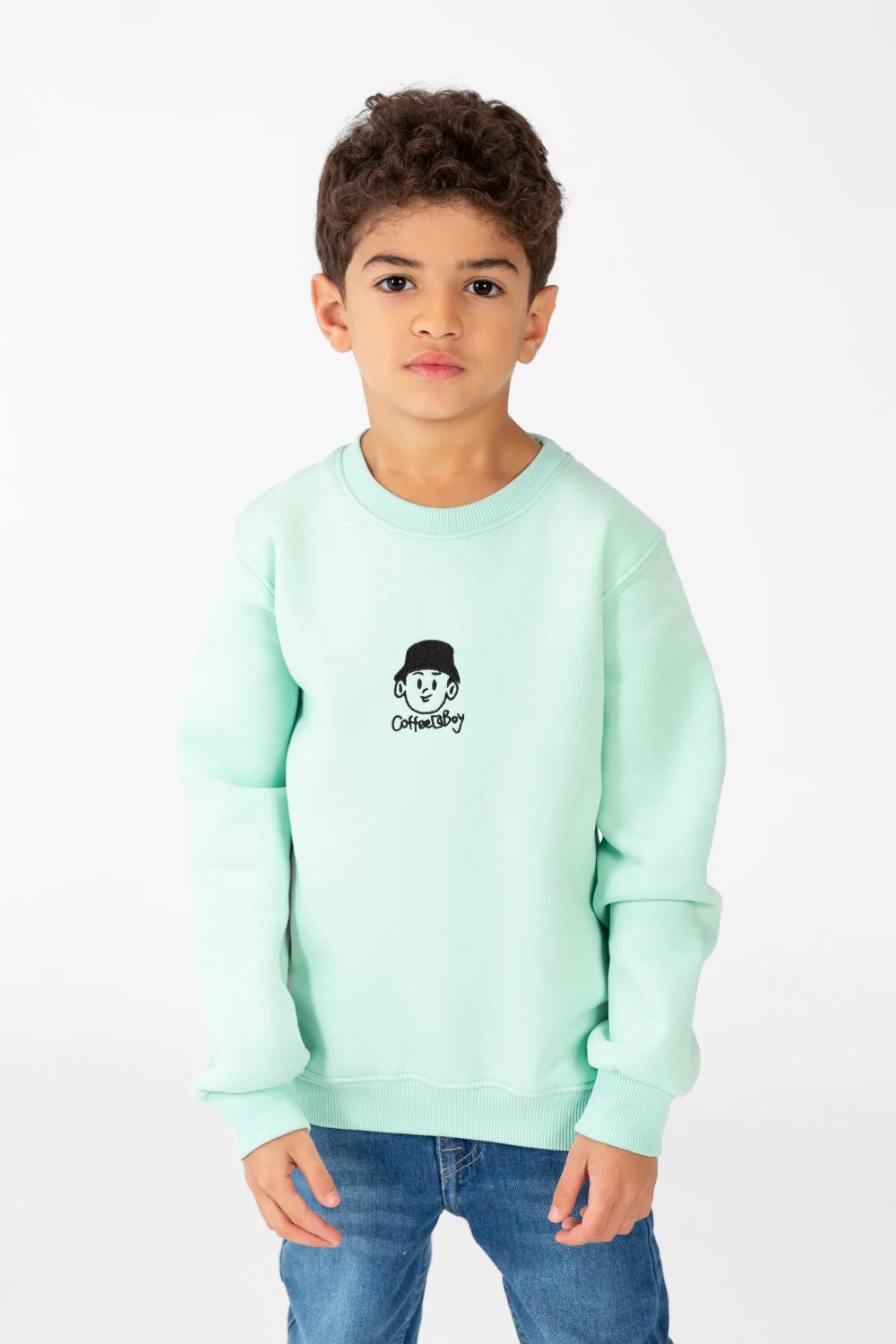 Boy's Sweatshirt With Round Neck And Long Sleeves - Image 5
