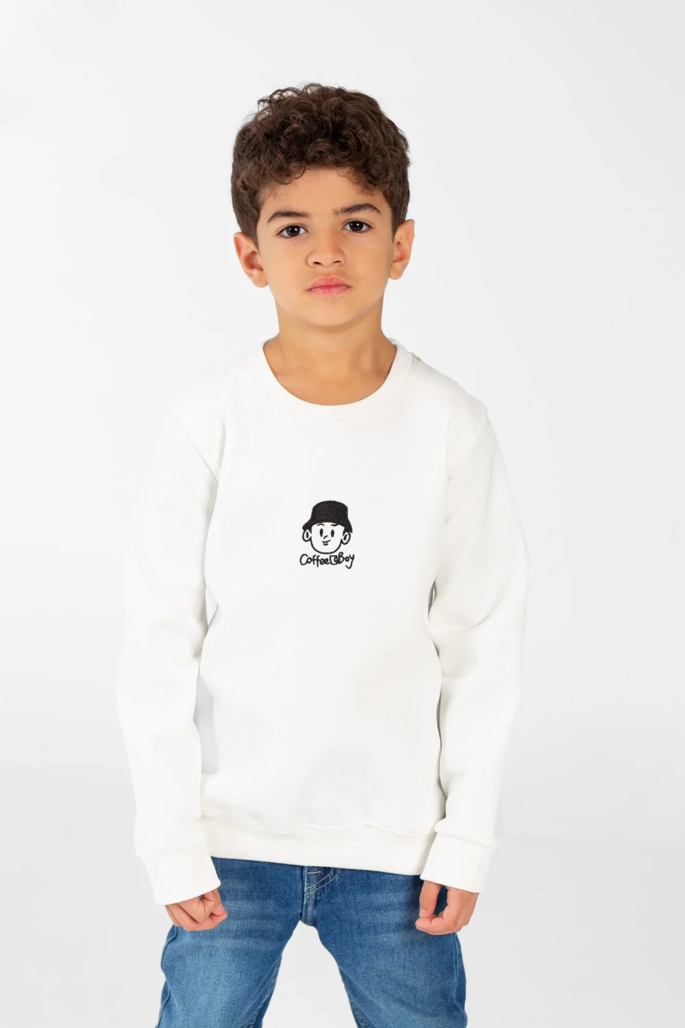 Boy's Sweatshirt With Round Neck And Long Sleeves - Image 9