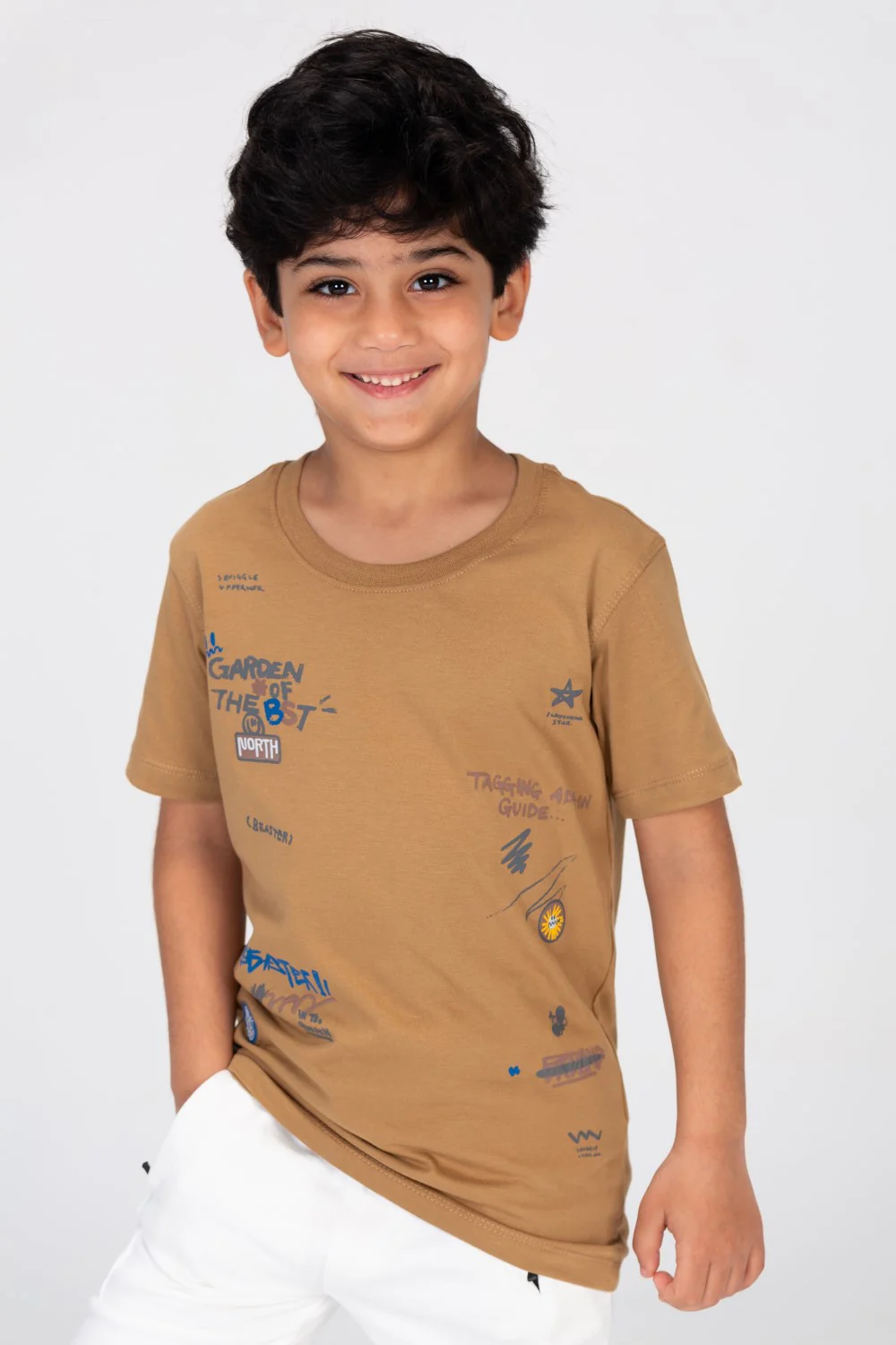 Boys T-shirt Printed On The Front And Back Made Of Cotton Comfortable Fit - Image 3