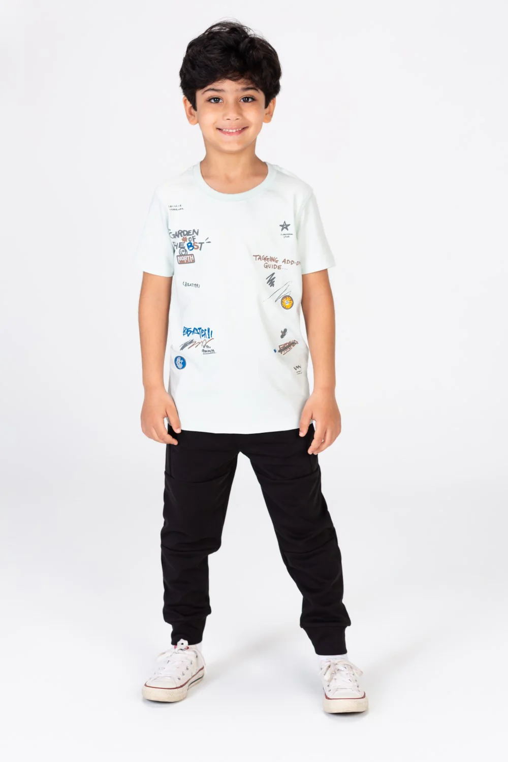 Boys T-shirt Printed On The Front And Back Made Of Cotton Comfortable Fit - Image 4