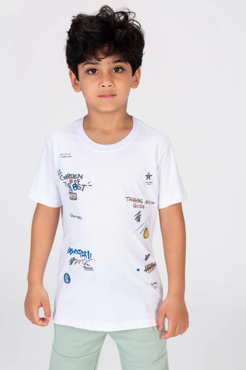 Boys T-shirt Printed On The Front And Back Made Of Cotton Comfortable Fit - Image 9