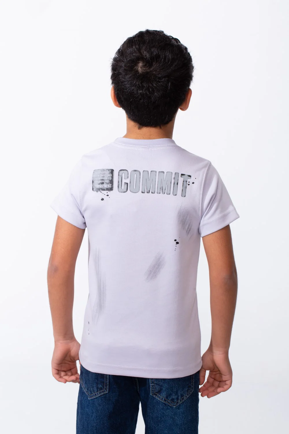 Boy's T-Shirt Ribbed Crew Neck Paint-Splatter Graphics Breathable Comfort Fabric Tomato Store - Image 6