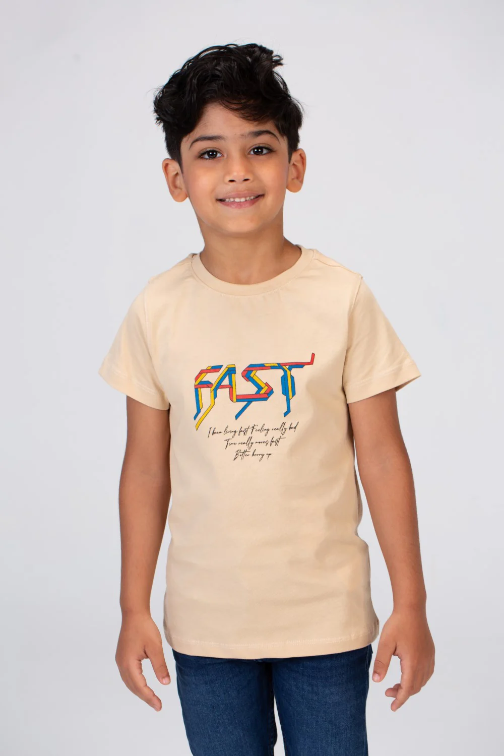 Boys T-shirt With Short Sleeves And A Fast Print On The Front And Back - Image 3