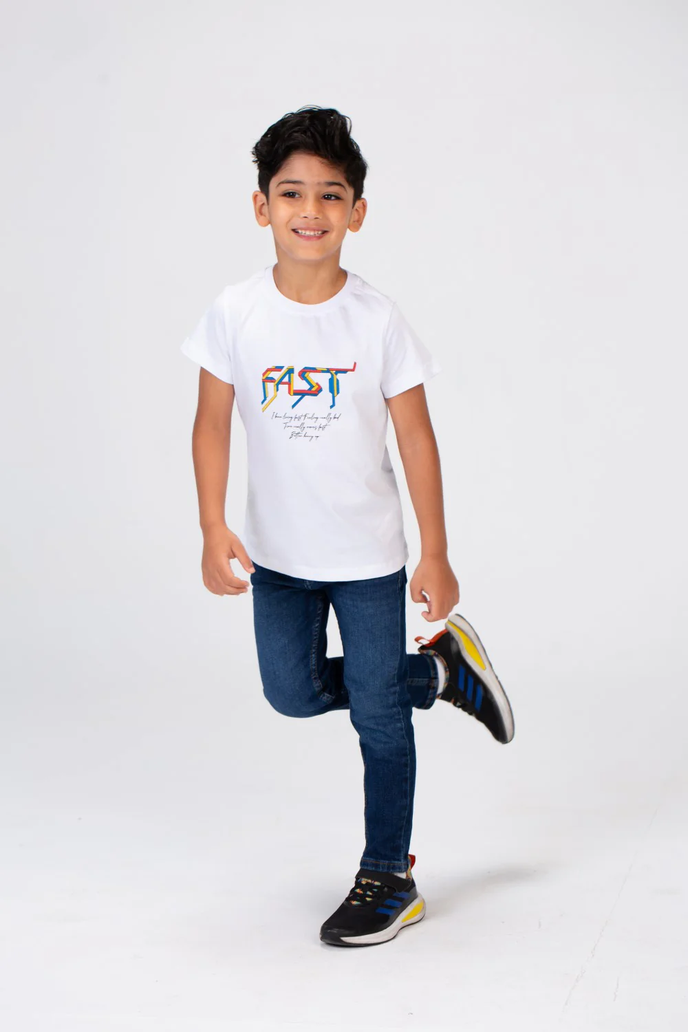 Boys T-shirt With Short Sleeves And A Fast Print On The Front And Back - Image 7