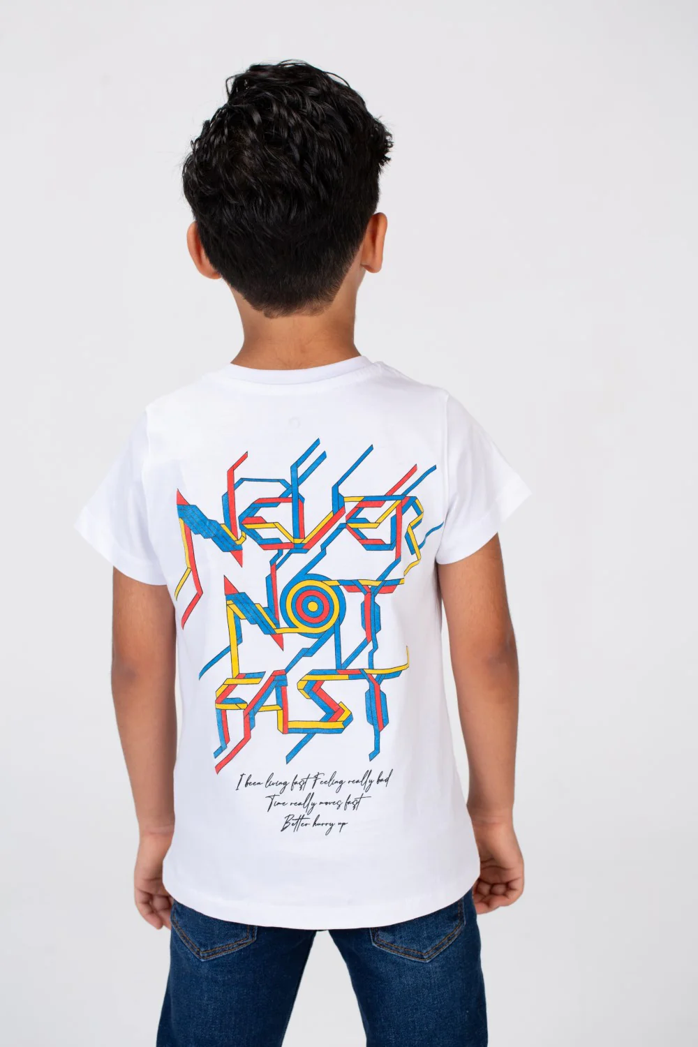 Boys T-shirt With Short Sleeves And A Fast Print On The Front And Back - Image 8