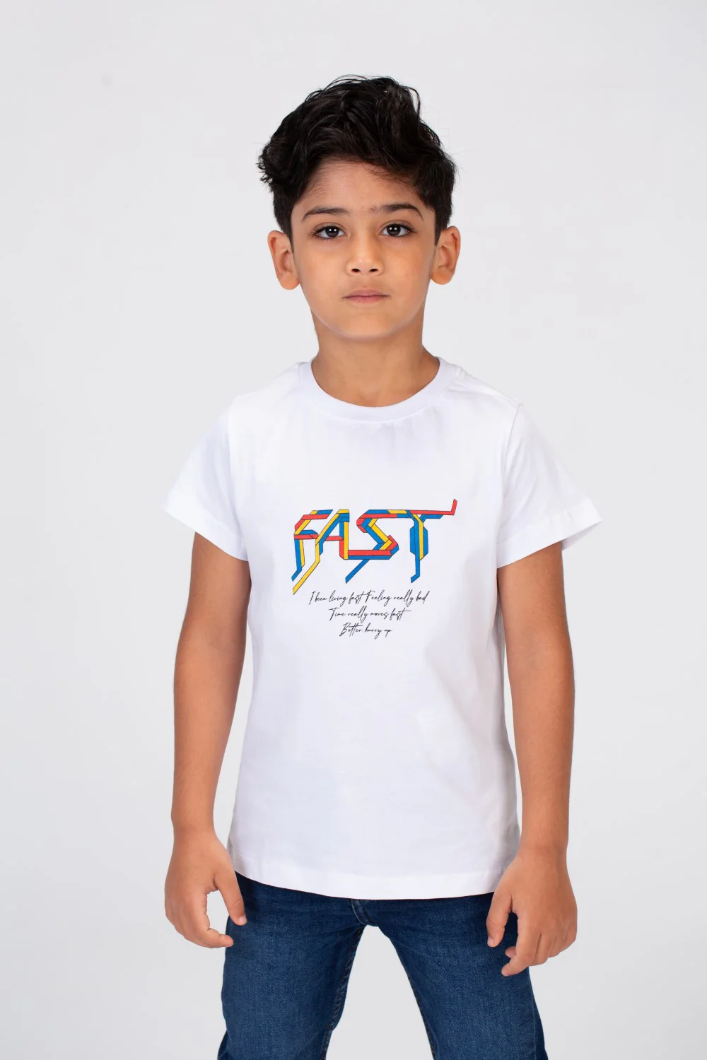 Boys T-shirt With Short Sleeves And A Fast Print On The Front And Back - Image 9