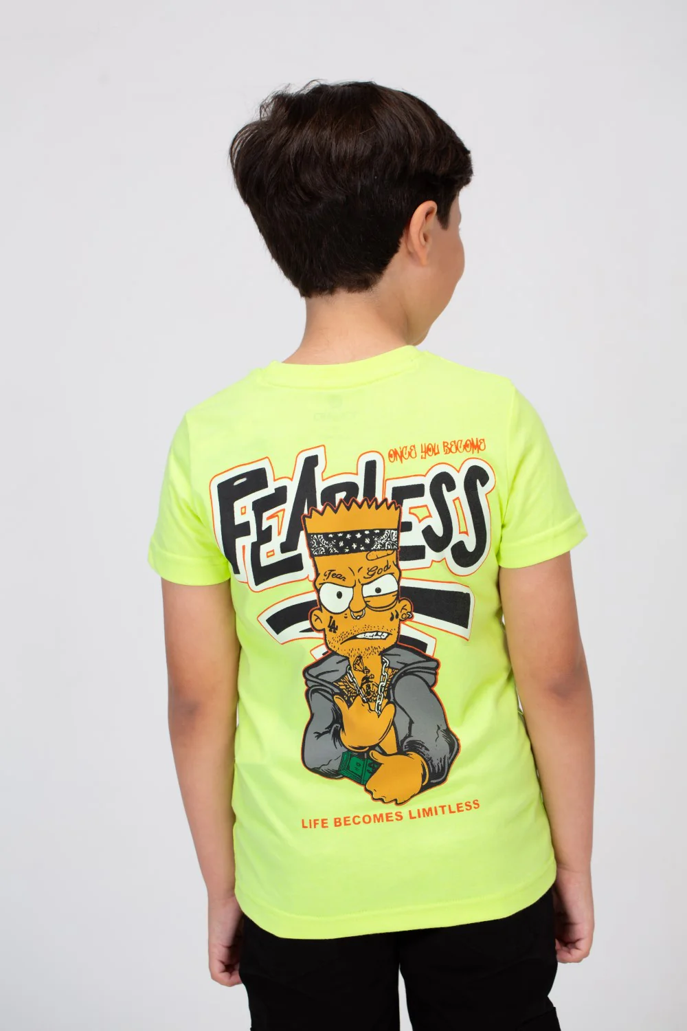 Boys T-shirt With Short Sleeves And A Print On The Front And Back - Image 5