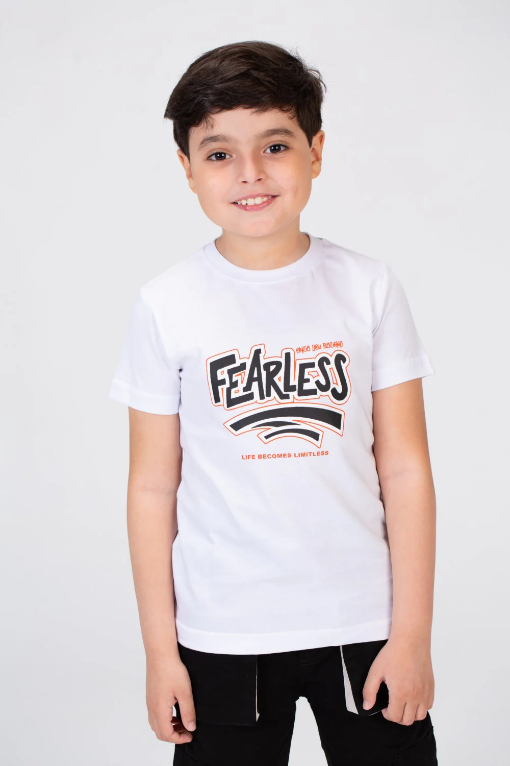 Boys T-shirt With Short Sleeves And A Print On The Front And Back - Image 9