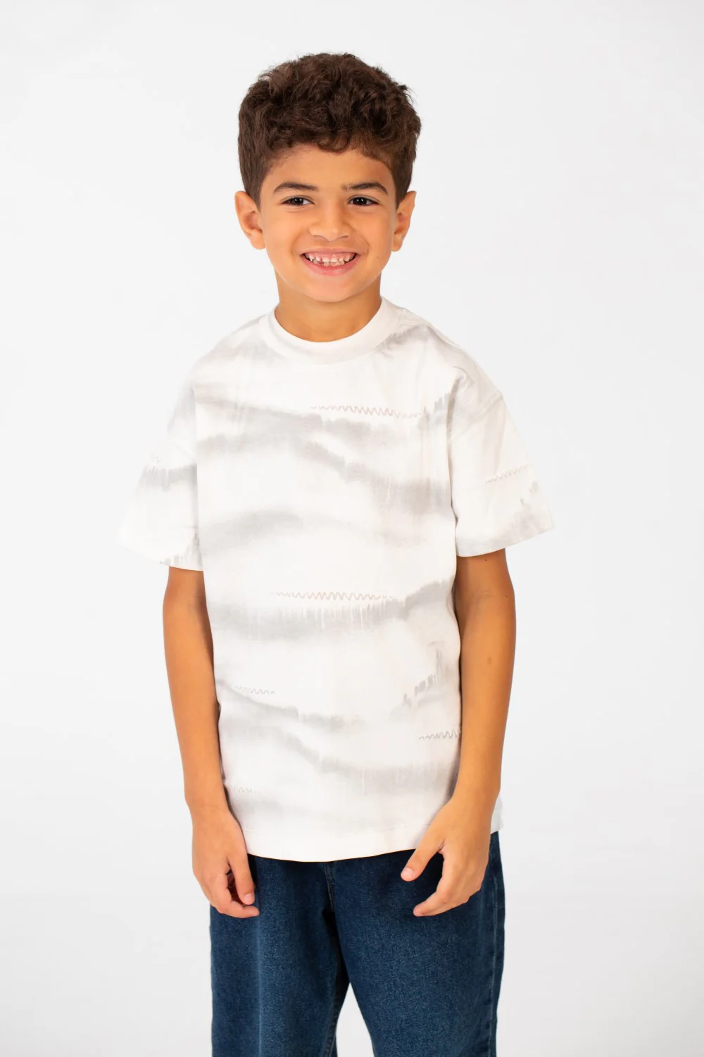 Boy's Tie Dye Half Sleeve Crew Neck Regular Fit T-Shirt - Image 13