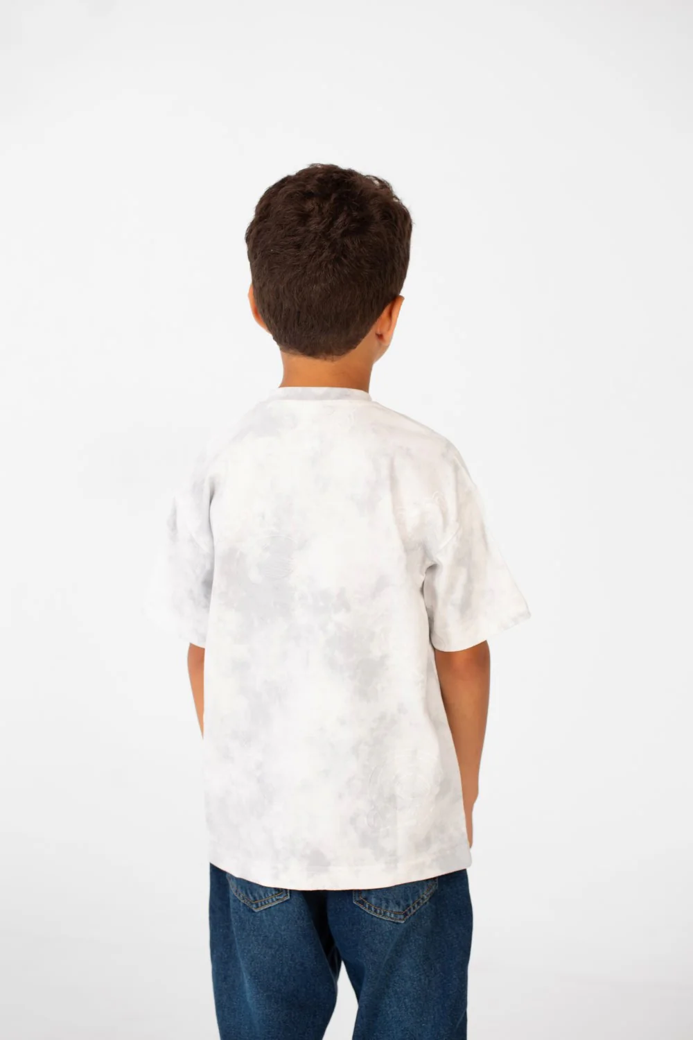 Boy's Tie Dye Short Sleeve Oversized T-Shirt with Hugger Print - Image 10