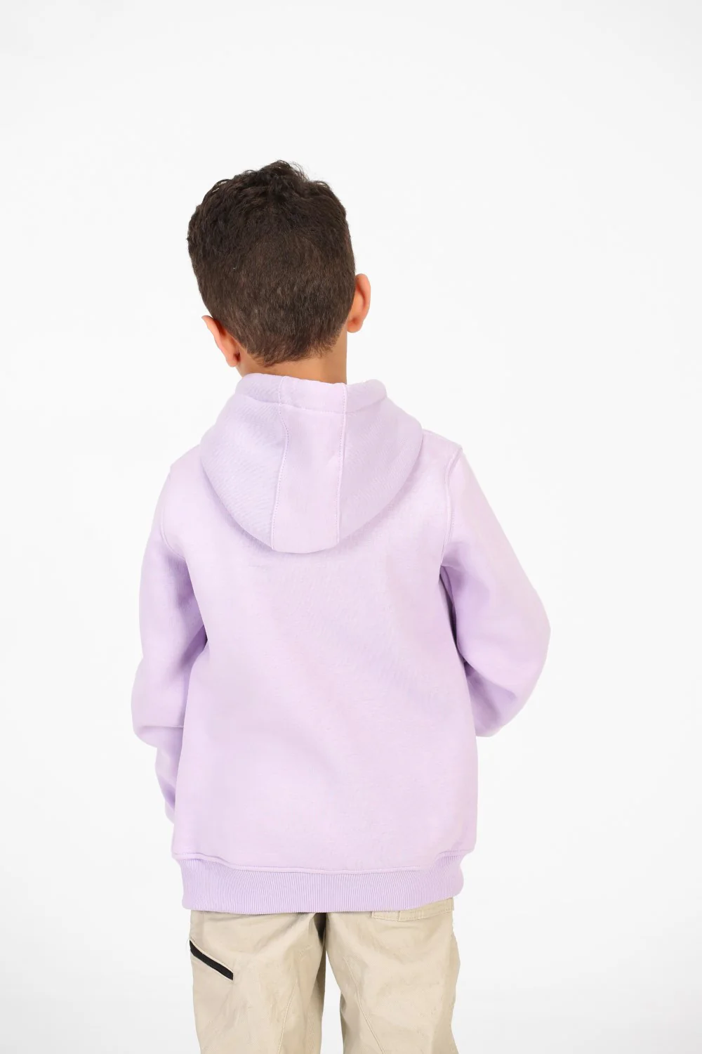 Boy's Tomato Basic Hood Sweatshirt With Full Zip Closure - Image 2