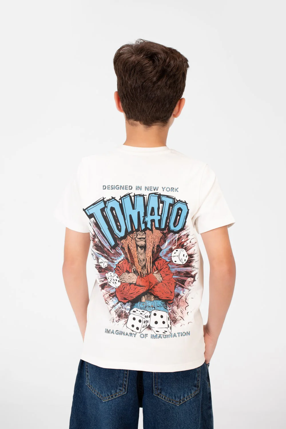 Boy's Tomato Crew Neck T-Shirt - Image 10