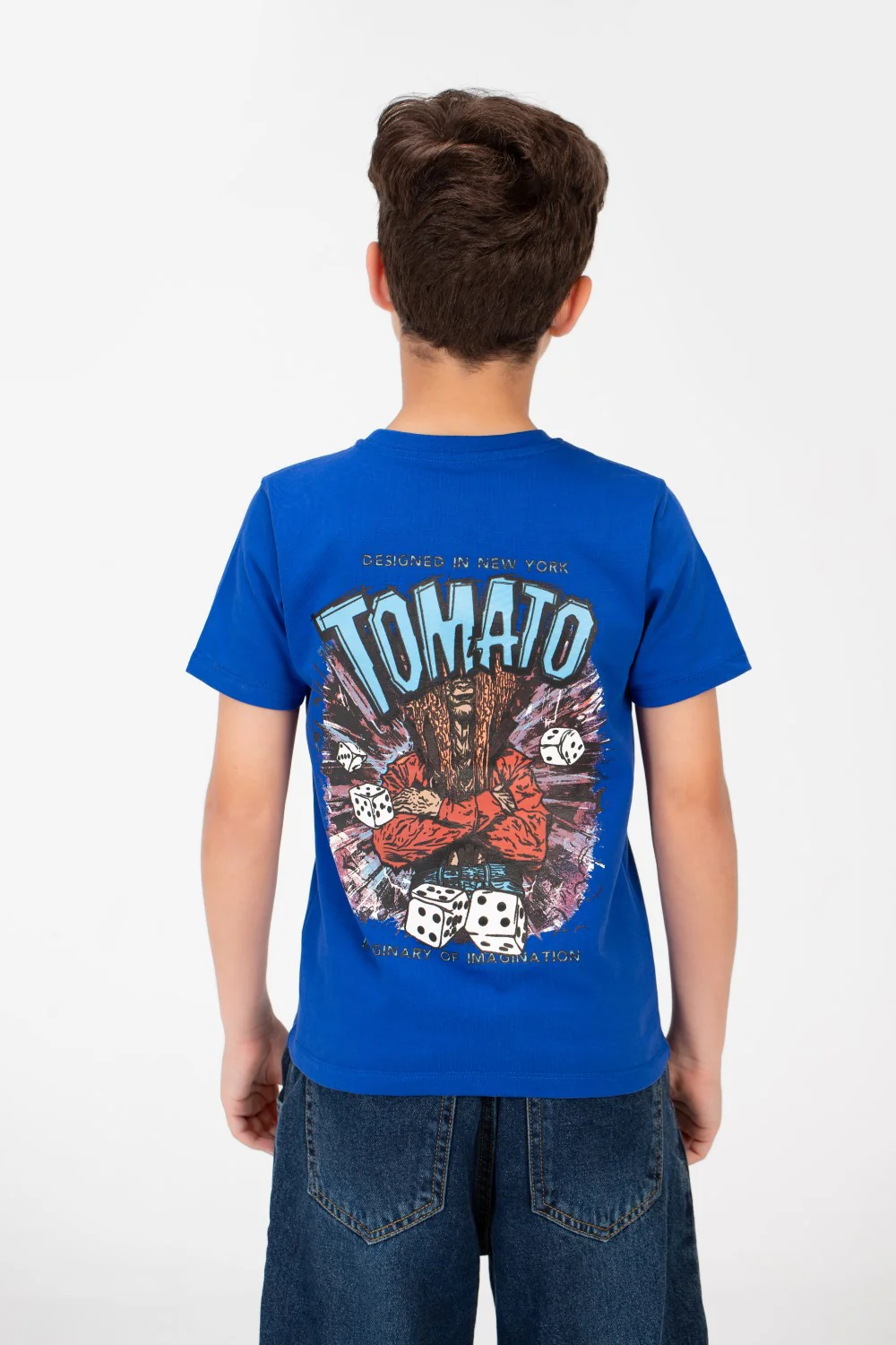 Boy's Tomato Crew Neck T-Shirt - Image 2