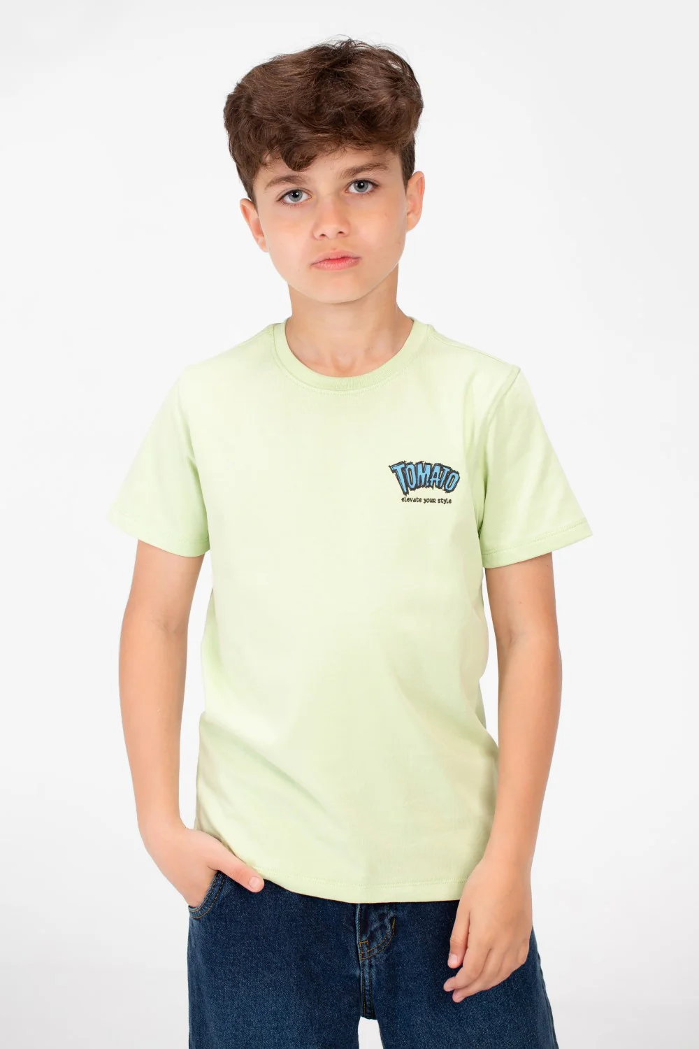 Boy's Tomato Crew Neck T-Shirt - Image 5