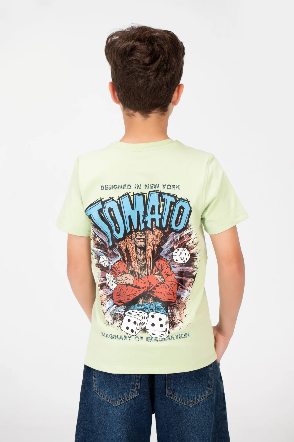 Boy's Tomato Crew Neck T-Shirt - Image 6