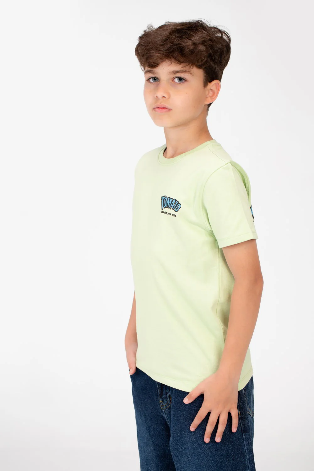 Boy's Tomato Crew Neck T-Shirt - Image 7