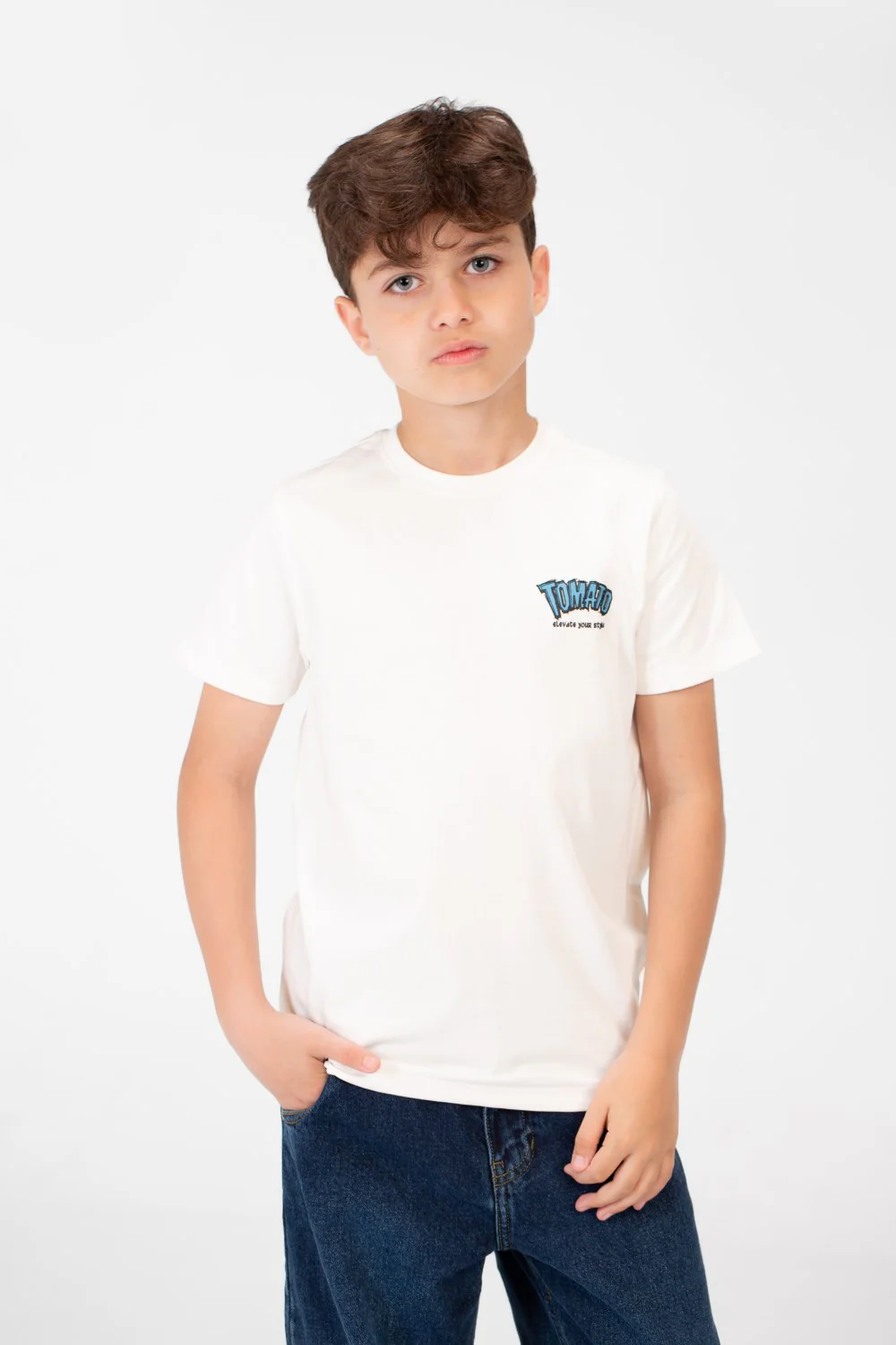 Boy's Tomato Crew Neck T-Shirt - Image 9