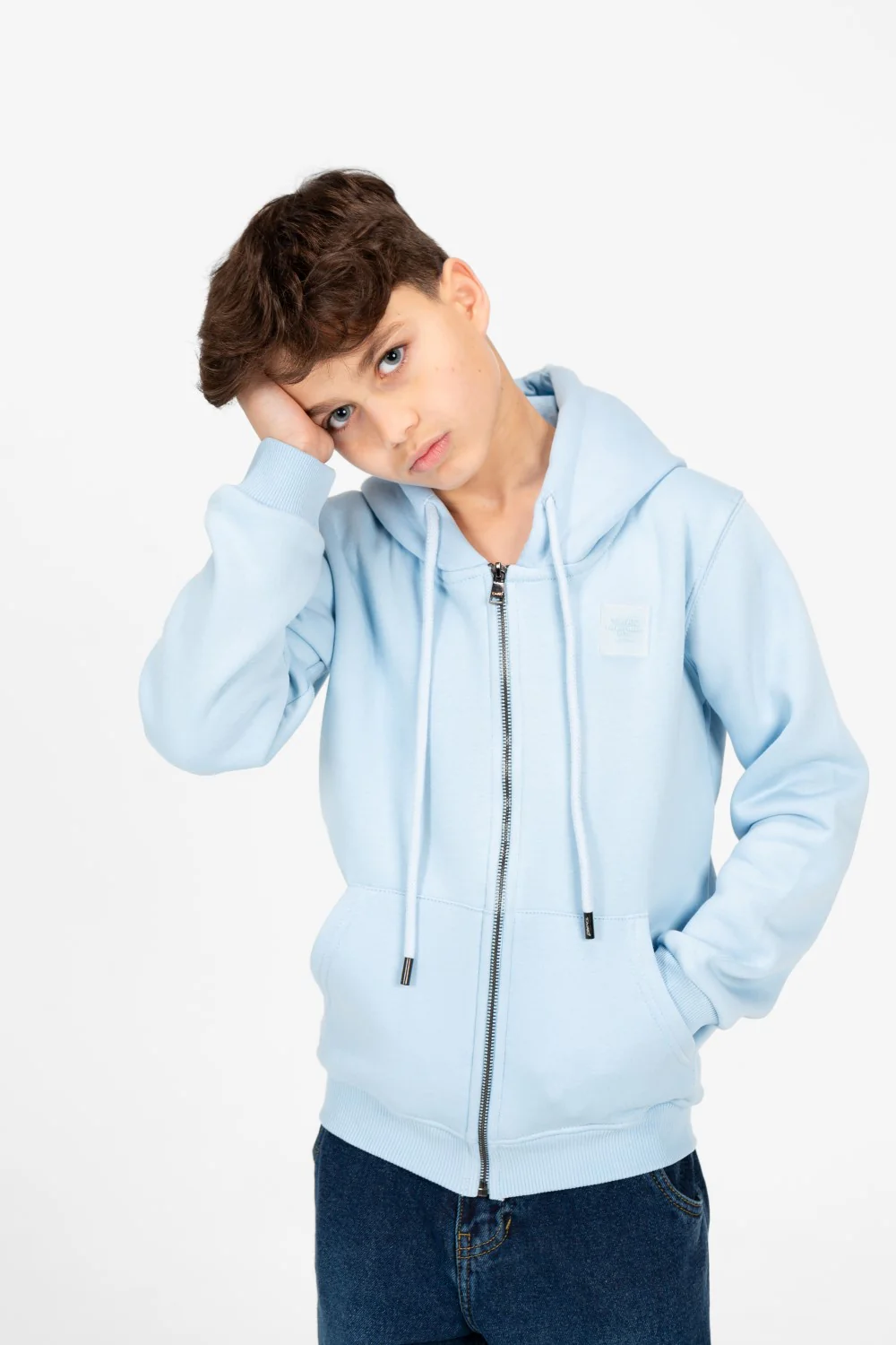 Boy's Tomato Full Zip Hood Sweatshirt - Image 11