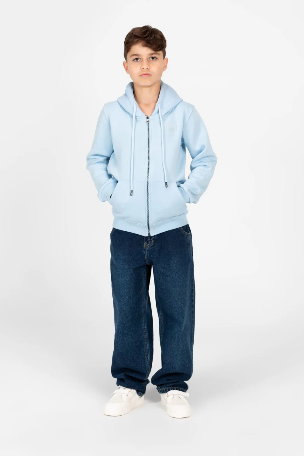 Boy's Tomato Full Zip Hood Sweatshirt - Image 12