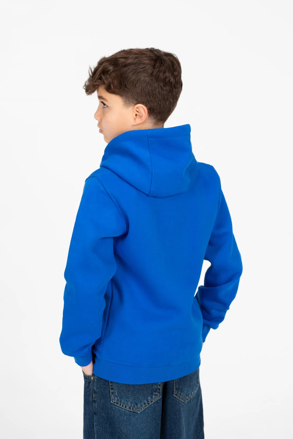 Boy's Tomato Full Zip Hood Sweatshirt - Image 2