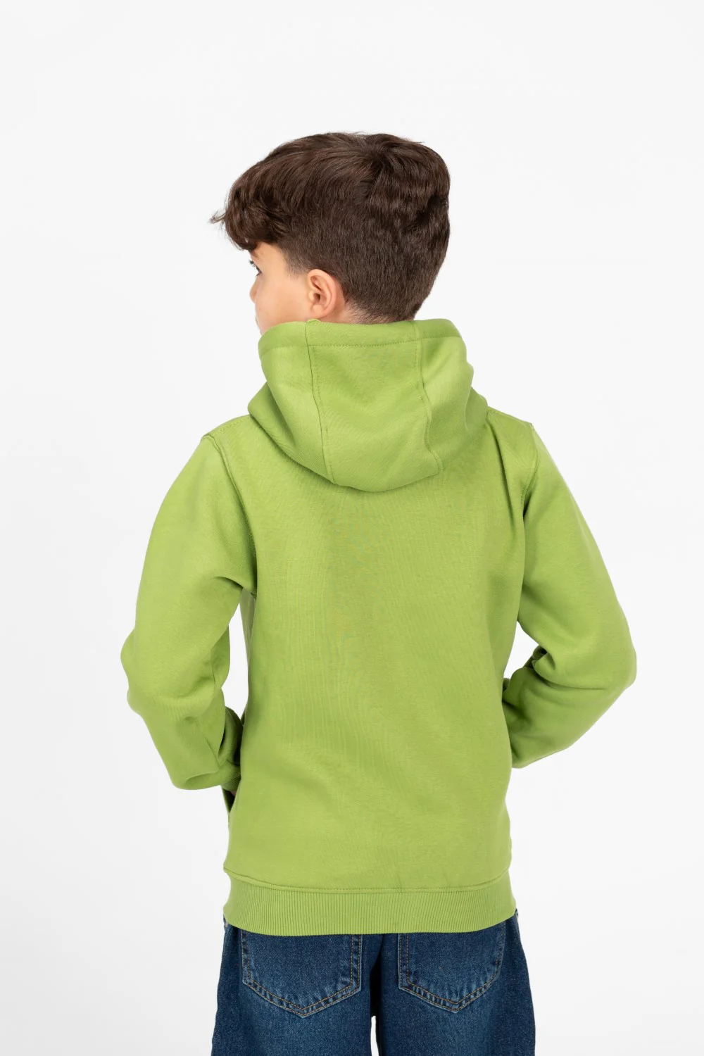 Boy's Tomato Full Zip Hood Sweatshirt - Image 6