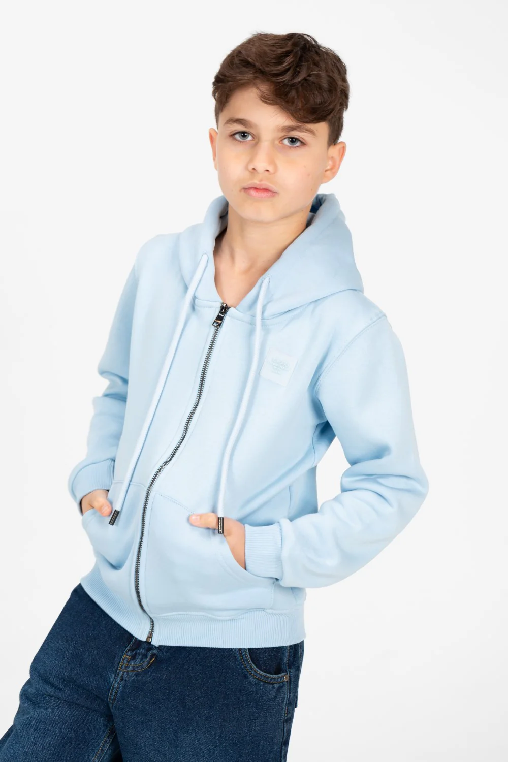 Boy's Tomato Full Zip Hood Sweatshirt - Image 9