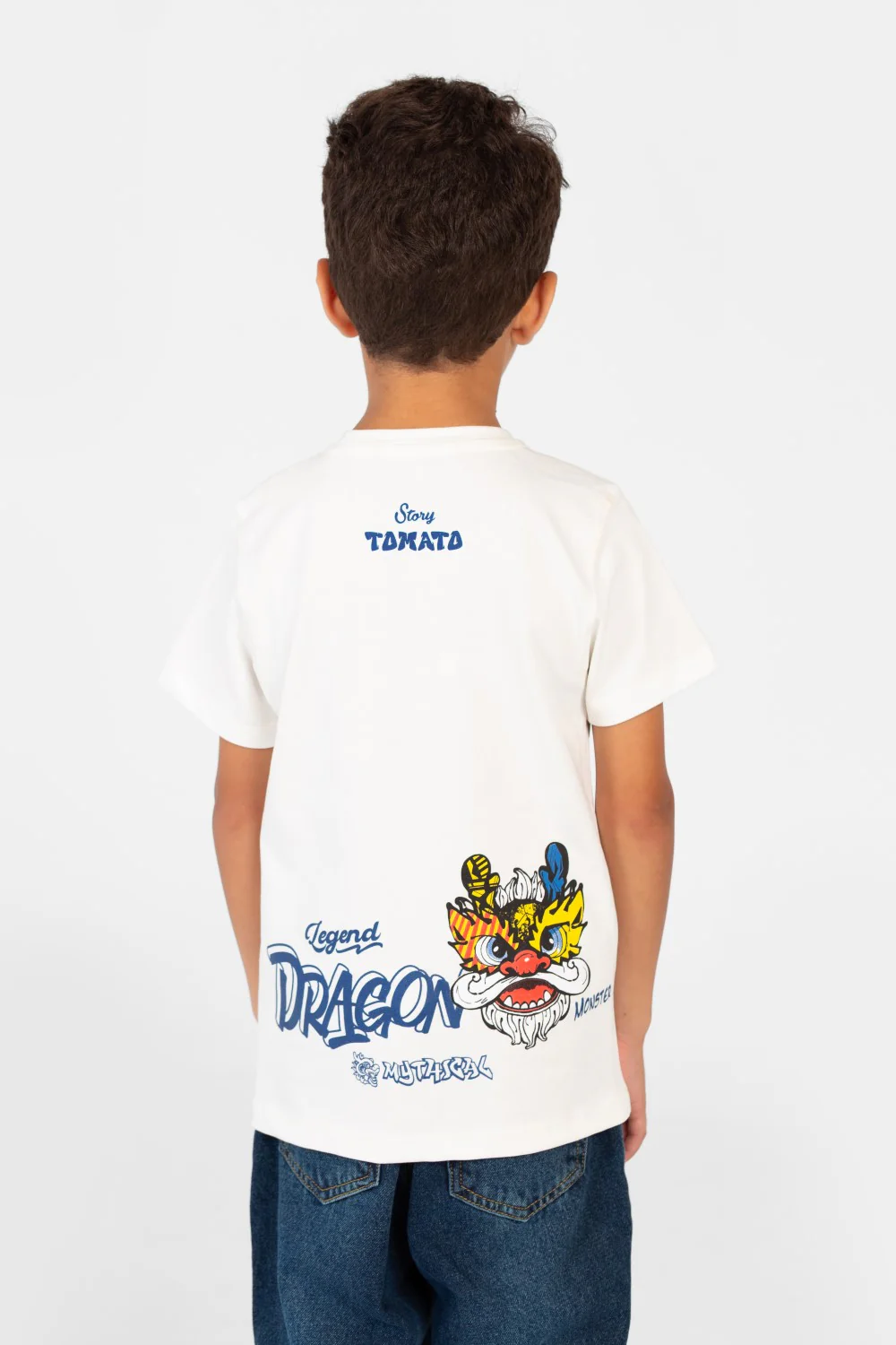 Boy's Tomato Graphic Print Crew Neck T-Shirt - Image 10
